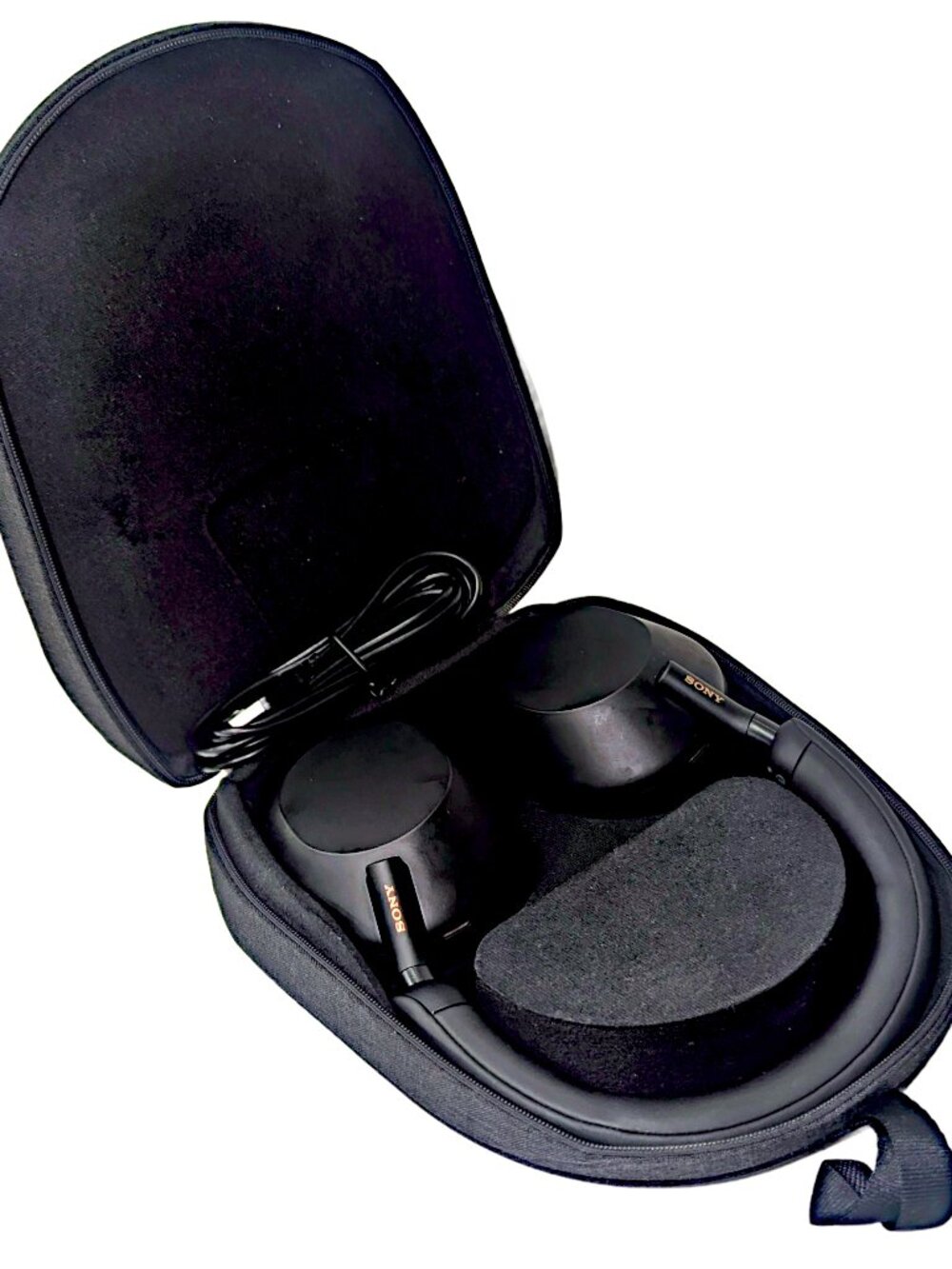 Sony WH-1000XM5 Noise-Canceling Wireless Headphones with Case - BLACK EUC